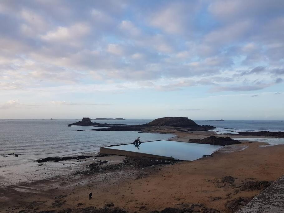 Vue Mer Pour Une Escale En Baie Du Mt-St-Michel Cherrueix Kültér fotó