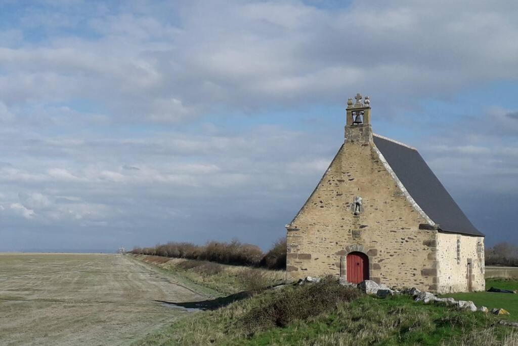 Vue Mer Pour Une Escale En Baie Du Mt-St-Michel Cherrueix Kültér fotó