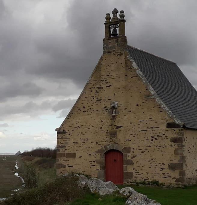 Vue Mer Pour Une Escale En Baie Du Mt-St-Michel Cherrueix Kültér fotó